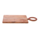 Planche à découper bois d'acacia & résine terracotta – 44x22 cm | Ustensile cuisine naturel 2.jpg