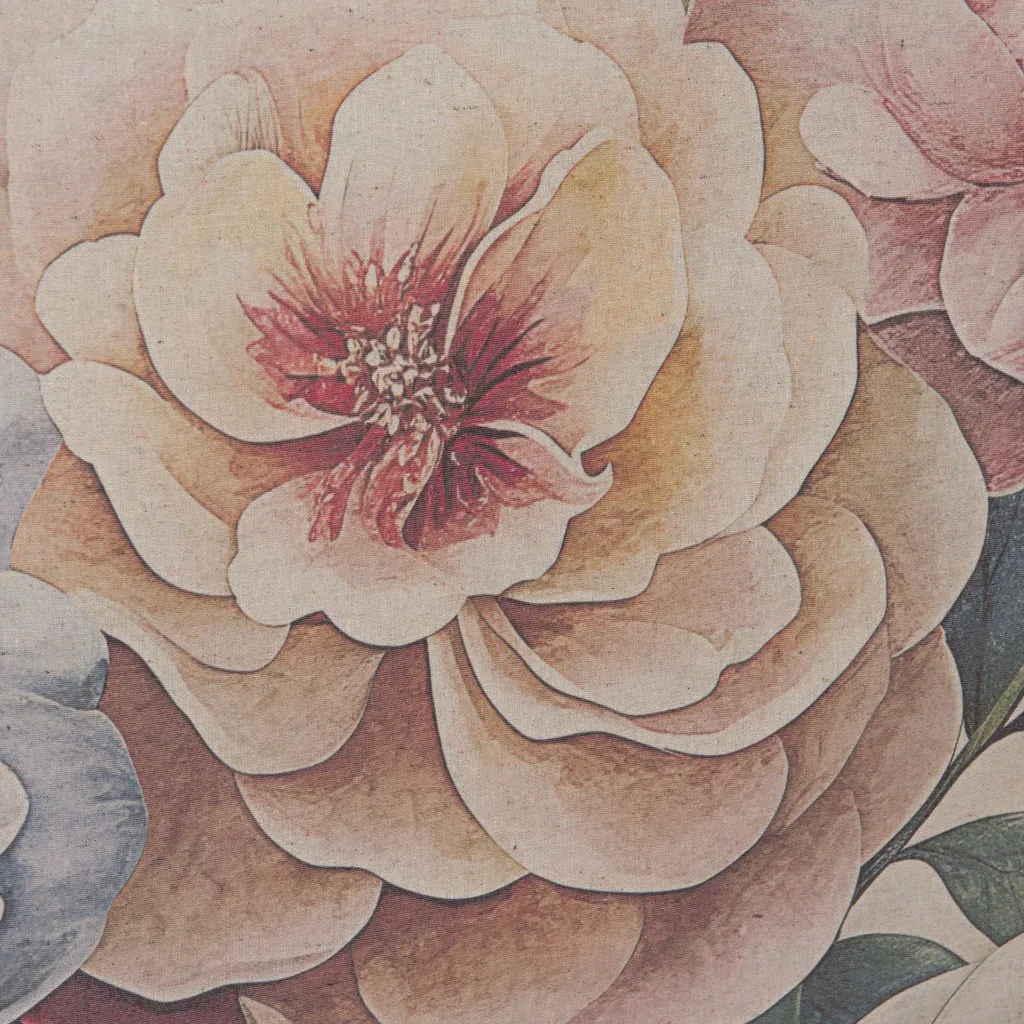 Kakemono floral 125x160 cm – Toile polyester-coton & bois de sapin | Décoration murale élégante 2.webp