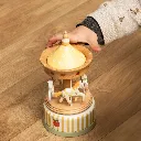 Carrousel musical décoratif en bois | Décoration chambre enfant & cadeau naissance 3.webp