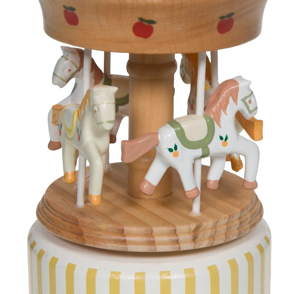 Carrousel musical décoratif en bois | Décoration chambre enfant & cadeau naissance 2.webp