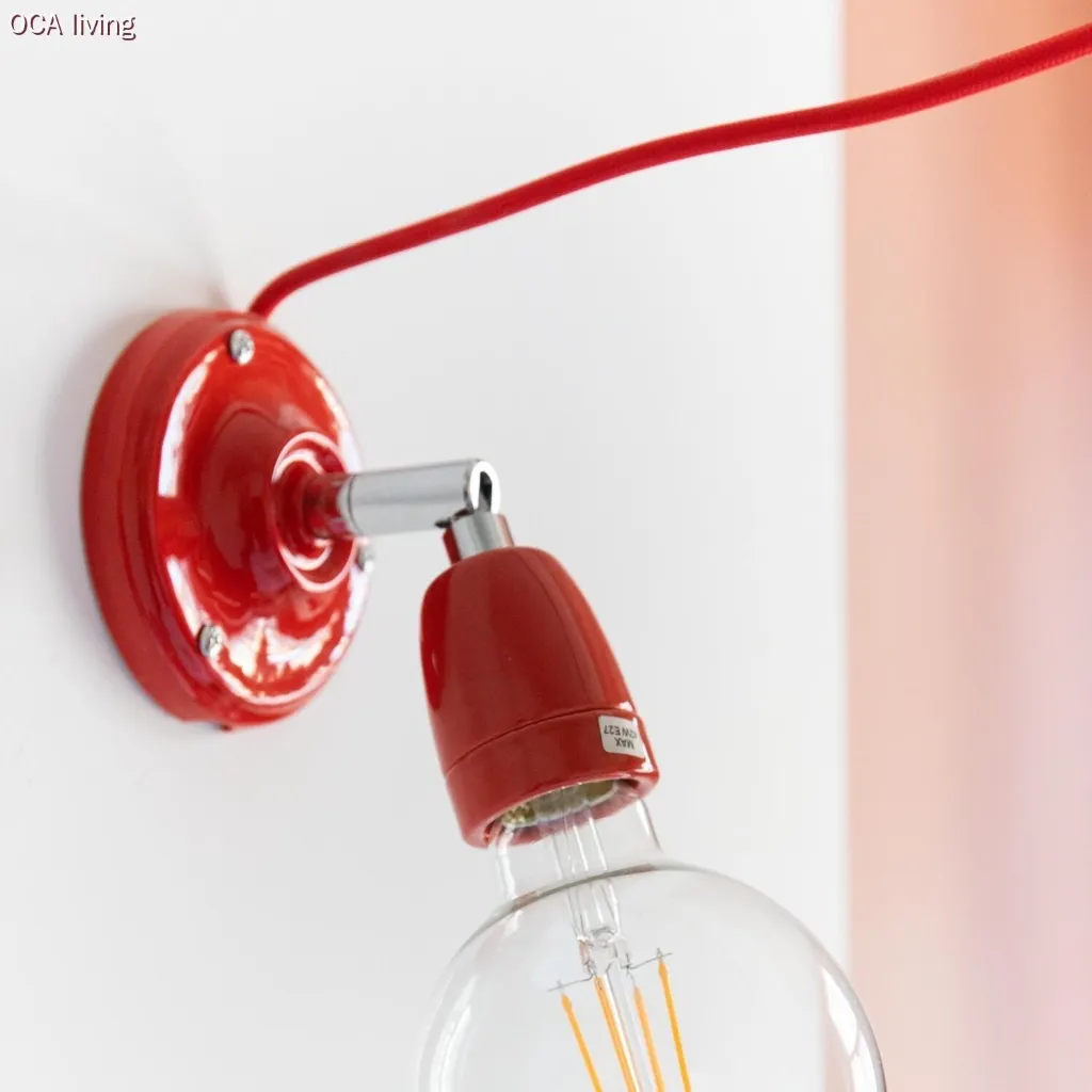 Câble textile Rouge Feu brillant - L'Original Creative-Cables - RM09 rond 2x0,75mm au mètre 5.webp