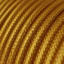 Câble textile Or brillant - L'Original Creative-Cables - RM05 rond 2 fils x 0,75mm au mètre 2.webp
