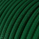 Câble textile Vert forêt brillant - L'Original Creative-Cables - RM21 - rond 2 fils x 0,75mm au mètre 2.webp