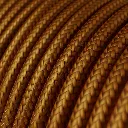 Câble textile Whiskey brillant - L'Original Creative-Cables - RM22 - rond 2 fils x 0,75mm au mètre 3.webp
