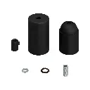 Kit douille E27 cylindrique en métal - Cylindrique Noir 3.webp