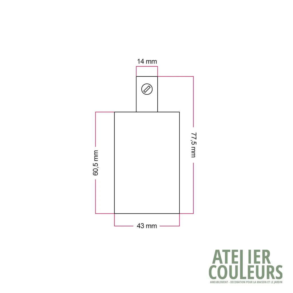 Kit douille E27 cylindrique en métal - Cylindrique Noir 4.webp