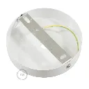 Rosace métallique - Serre-cable - Cylindrique blanc mat 3.webp