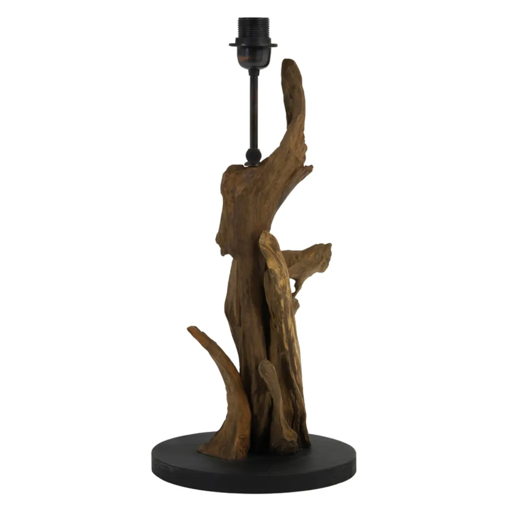 Pied de lampe LAKI et bois 4.webp