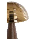 Lampe MADUE en verre brun et motif bois brun 3.webp