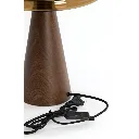 Lampe MADUE en verre brun et motif bois brun 4.webp