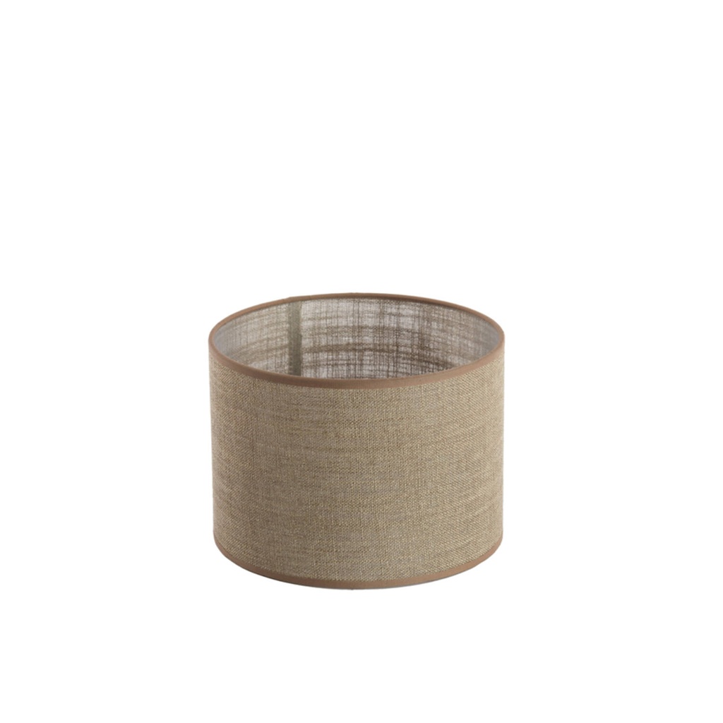 Abat-jour cylindre CADEN beige 25x25x18cm