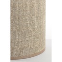 Abat-jour cylindre CADEN beige 25x25x18cm