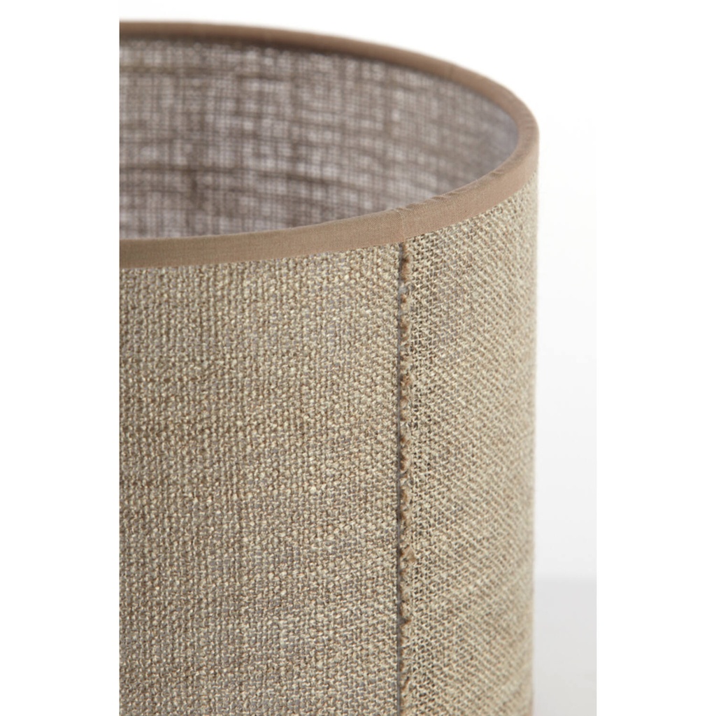 Abat-jour cylindre CADEN beige 25x25x18cm