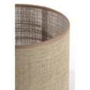 Abat-jour cylindre CADEN beige 25x25x18cm