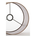 Abat-jour cylindre CADEN beige 25x25x18cm