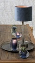 Pied de lampe UNDAI nickel brut foncé ø12,5x30cm