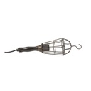 Suspension WORKER cage métal noir10 x 35 cm