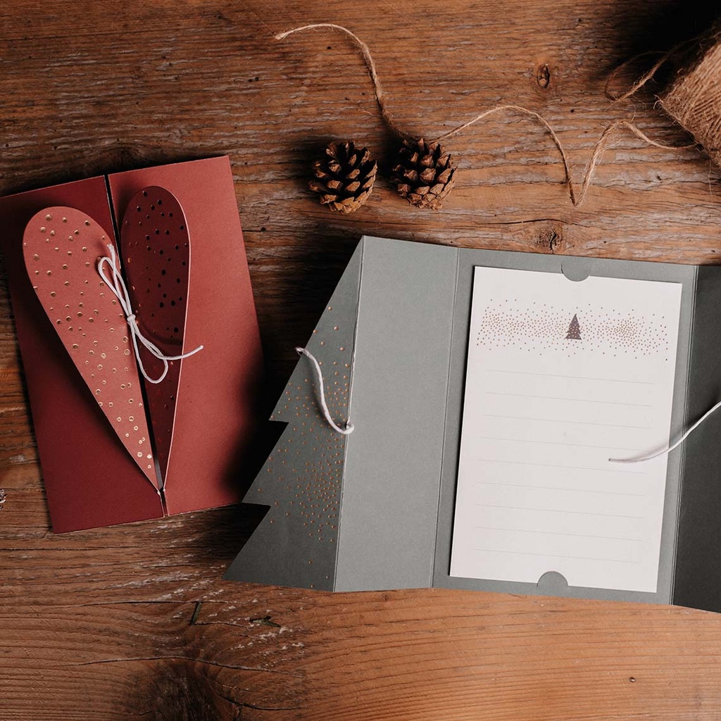 Carte de noël " Coeur "