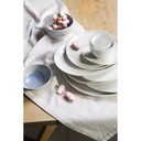 Assiette Porcelino à dessert blanche ronde