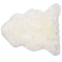 Peau de mouton simple ivoire qualité Prémium