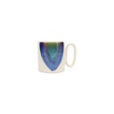 Mug beige/blue peint