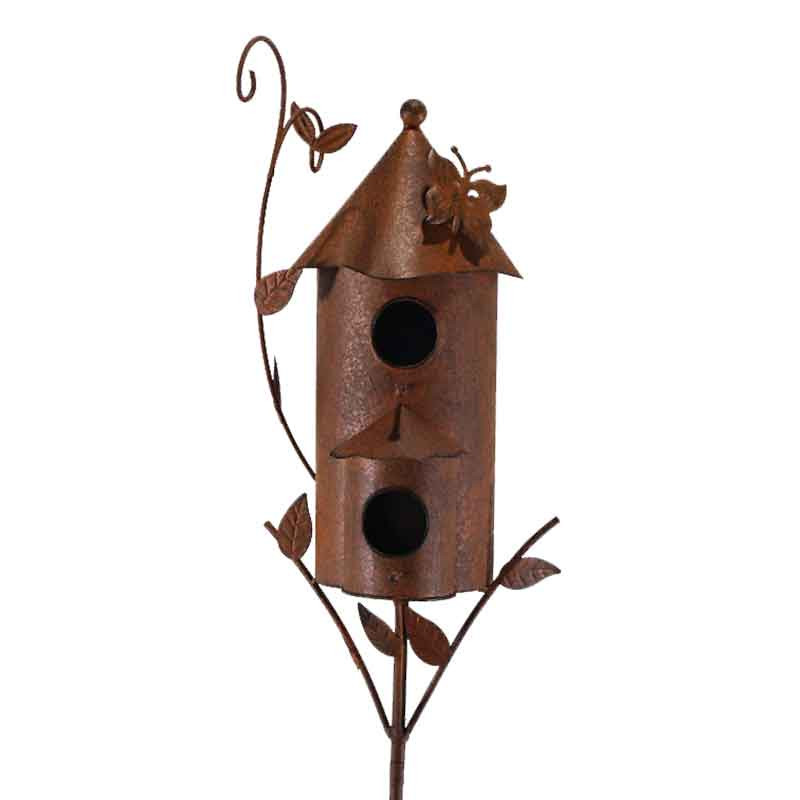 Nichoir oiseau maison double