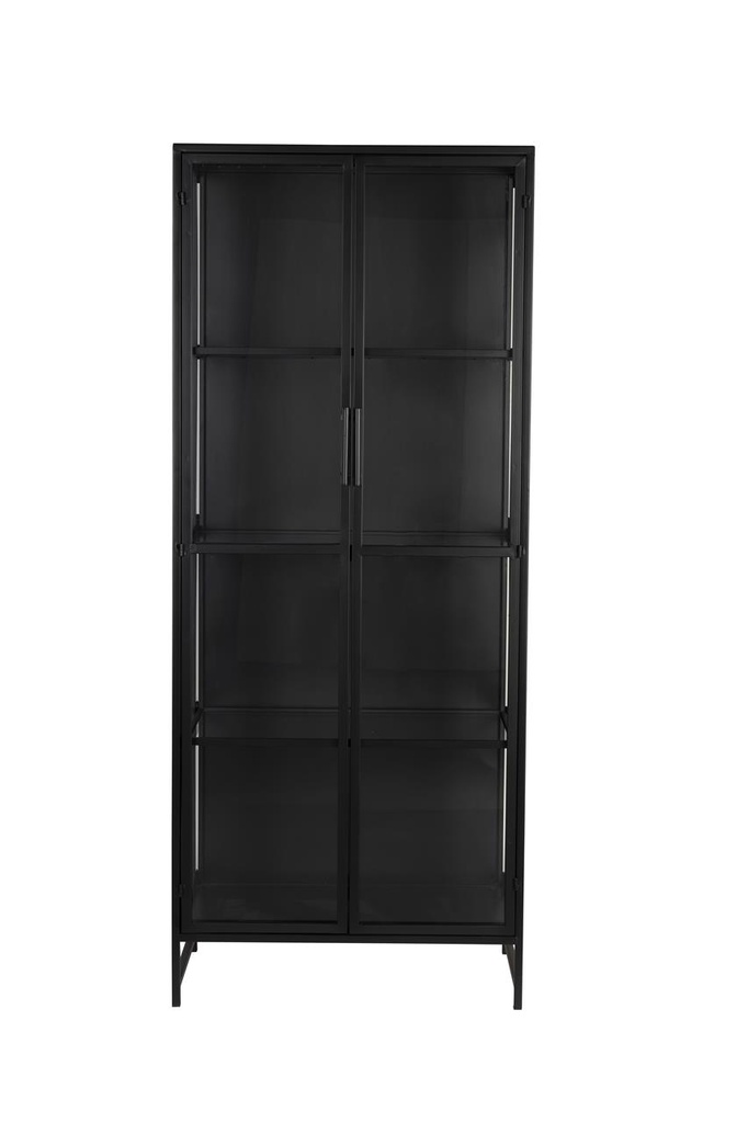 Vitrine noir et verre