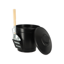 Seau à cendres avec pelle