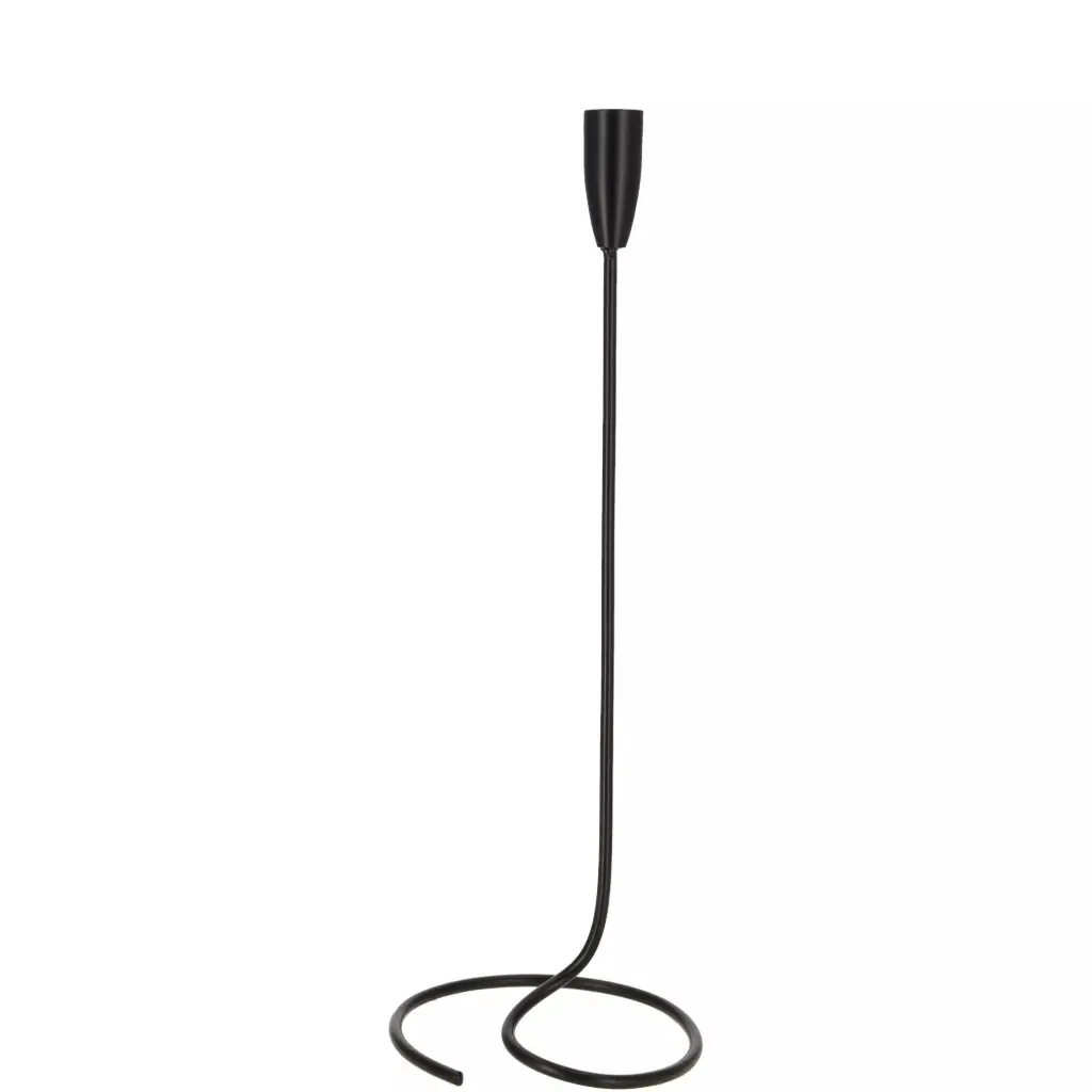 Bougeoir métal Lano noir MM