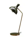 Lampe de bureau verte et dorée