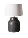 Lampe à poser gris striée
