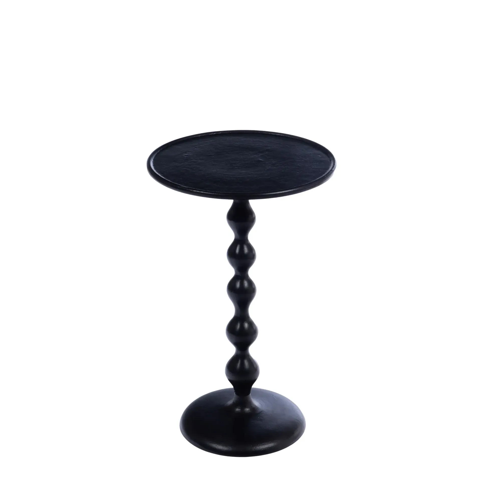 [AM000028] Bout de canapé aluminium noir | Table d'appoint design contemporain