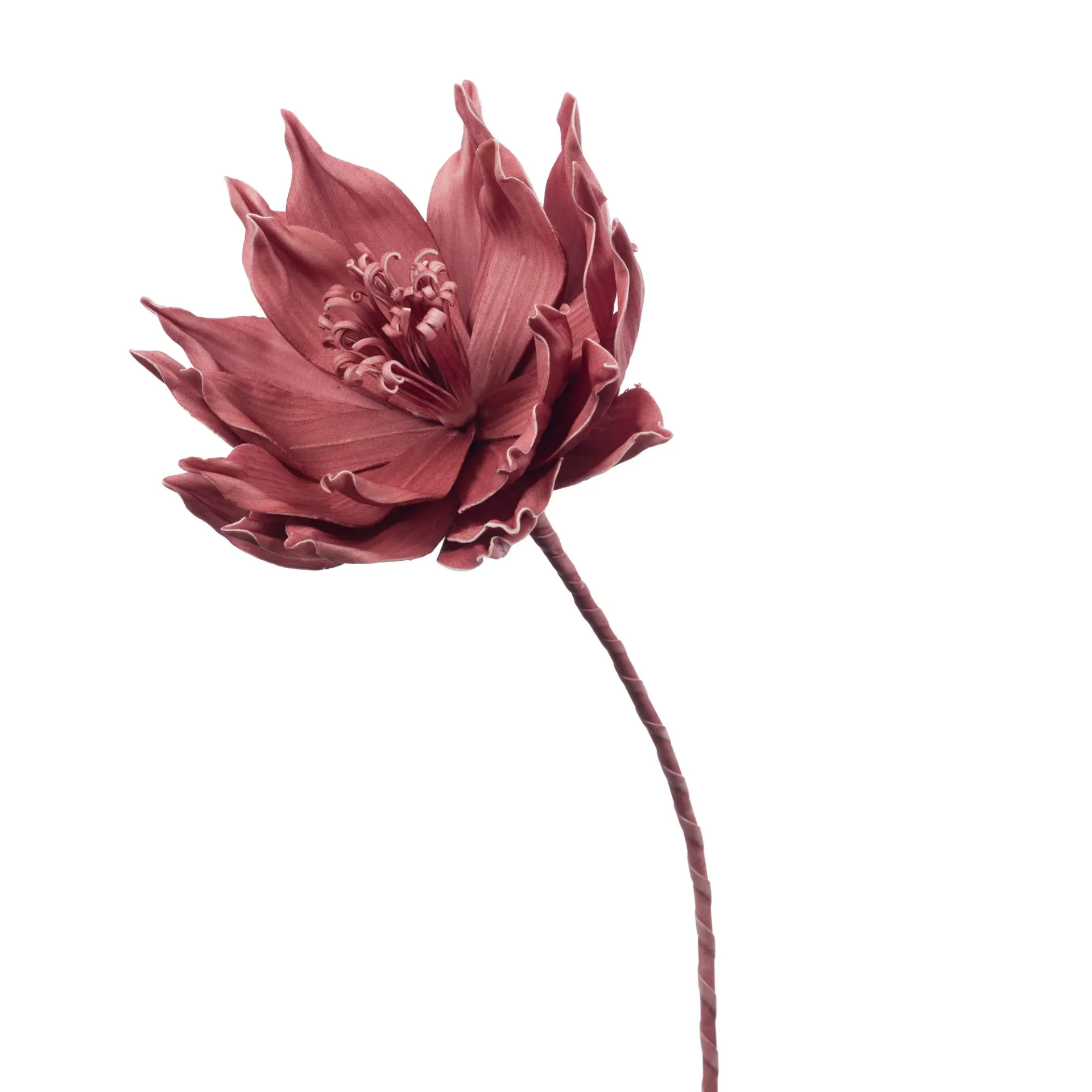 [AM000037] Fleur artificielle rose foncé – 76 cm | Composition florale déco naturelle & élégante