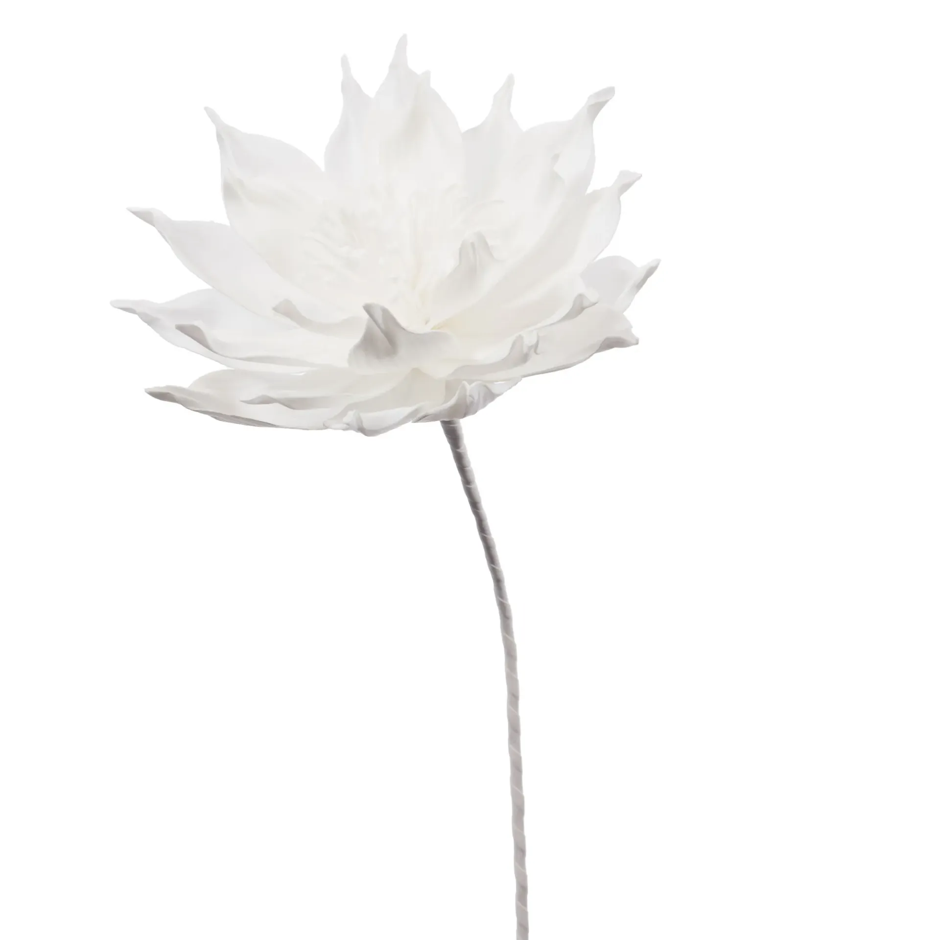 [AM000038] Fleur artificielle blanc pur – 76 cm | Décoration florale intemporelle & épurée