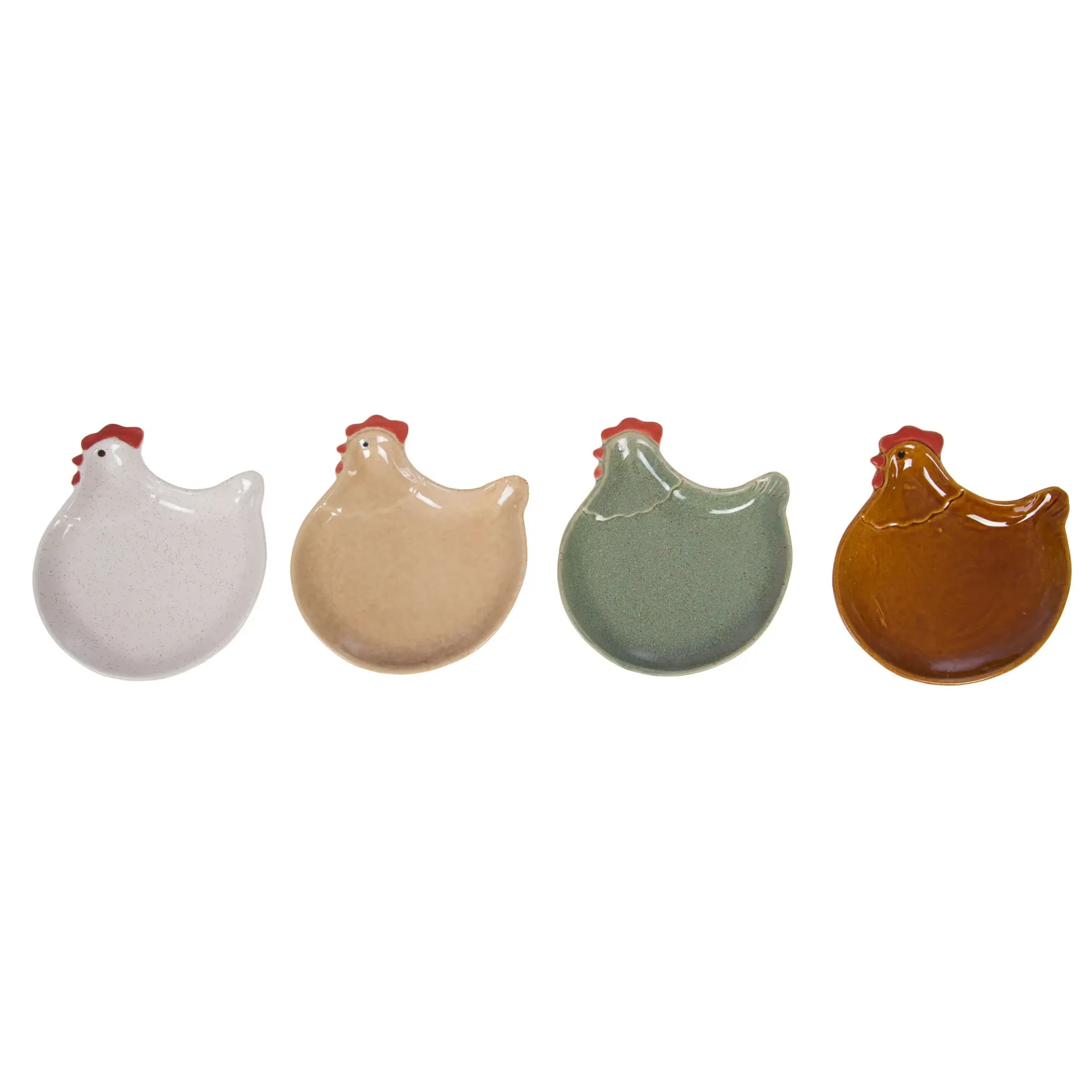 [AM000055] Coupelle décorative en céramique émaillée – 15x14 cm | Vide-poche & déco de table (Beige)