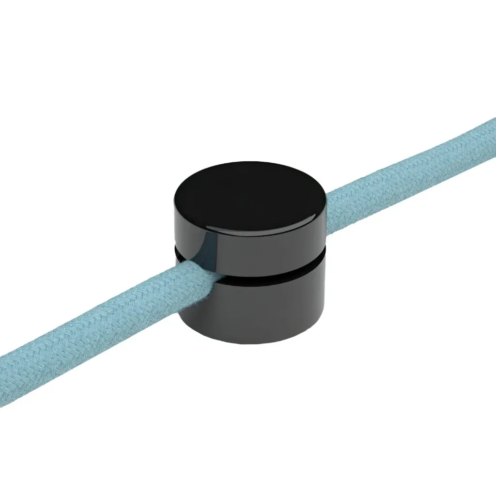 Fixation murale passe-câble universel pour câble textile pour éclairage 2x0,75mm et 3x0,75mm