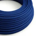 Câble textile Classic Bleu brillant - L'Original Creative Cables - RM12 - rond 2 fils x 0,75mm  au mètre
