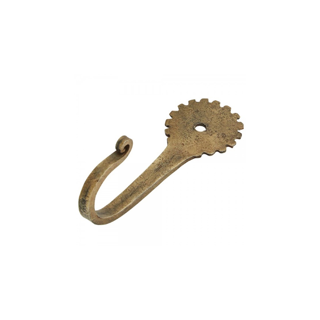 [MZ000212] Patère simple fleur métal