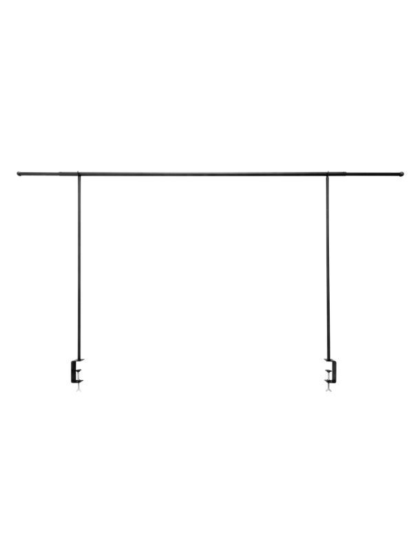 [ND000015] Support ustensiles pour meuble cuisine métal noir avec crochet