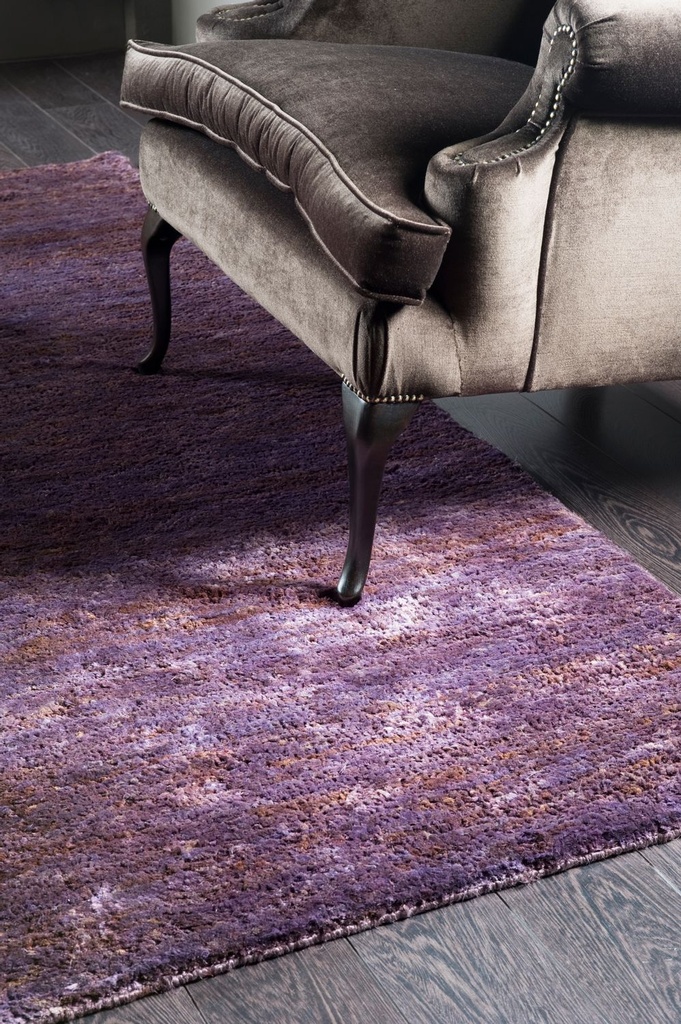 [EB000015] Tapis Descente de lit Chanvre Violet
