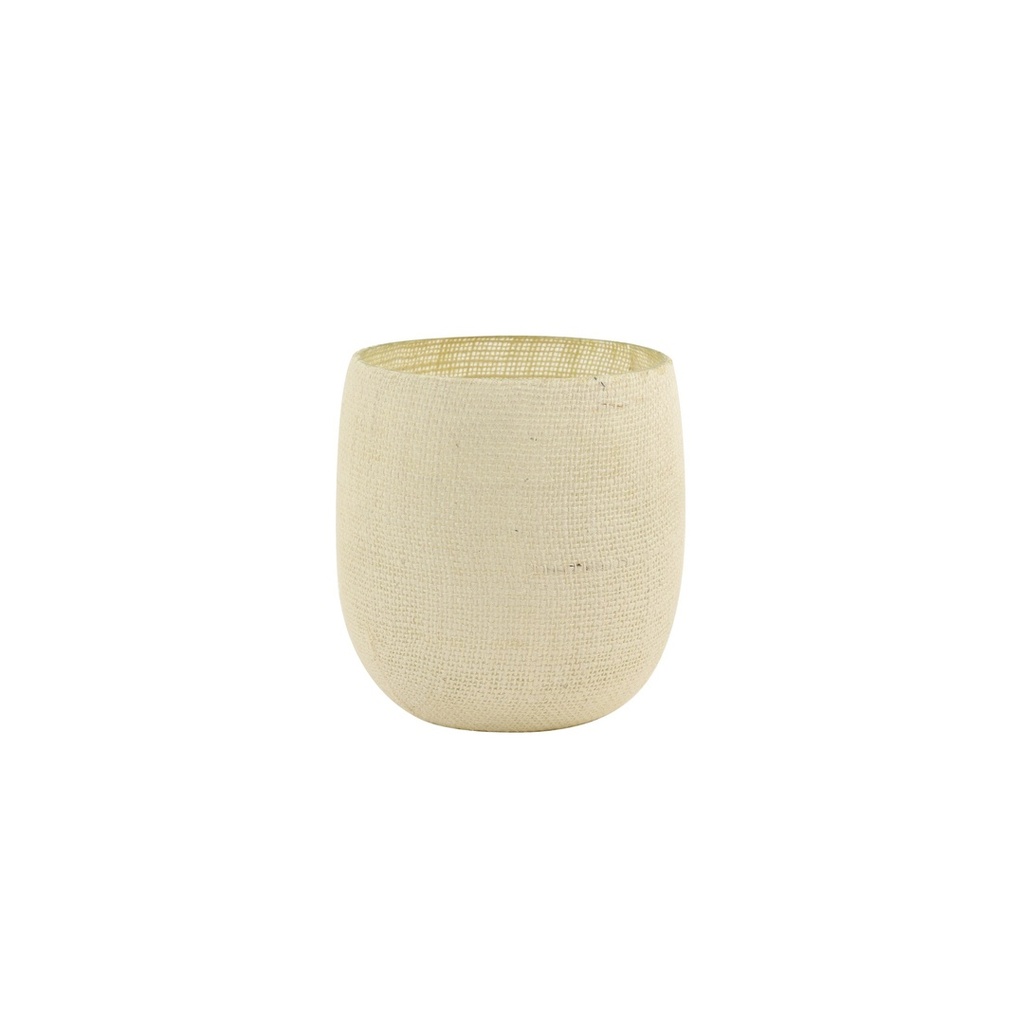 Photophore SISCO jute naturel claire MM