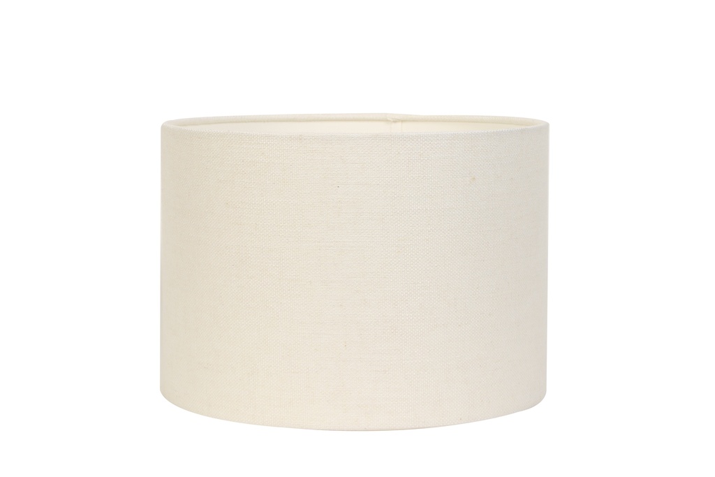 [LL000089] Abat-jour cylindre 30-30-21 cm LIVIGNO blanc oeuf