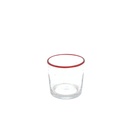 Verrine bord rouge ou bord blanc