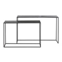 Set de 2 console BACO plomb brut noir mat