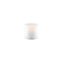 Bougie rechargeable blanche creuse