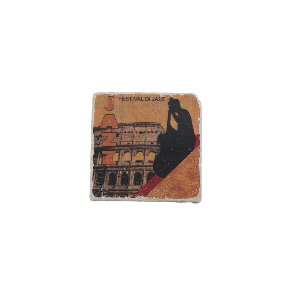 [LE000001] Carreaux marbre décoré PM (Jazz Rome)