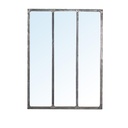 Miroir d'atelier en métal