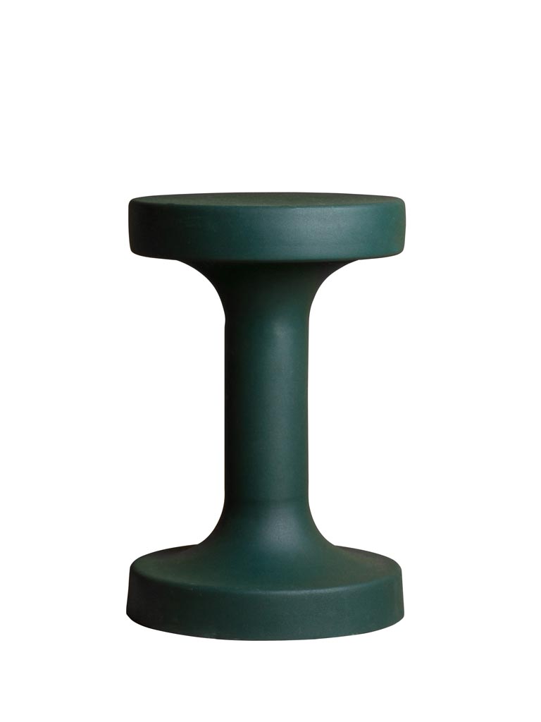 Bout de canapé métal vert