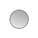 Petit miroir rond bords martelés