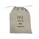 Sac à pain 100% lin naturel